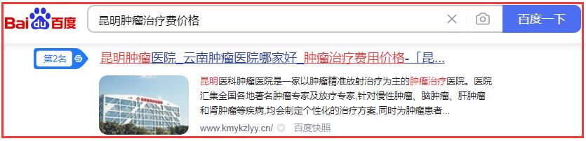 昆明腫瘤治療費價格關(guān)鍵詞排名